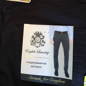 Navy super thin, soft, corduroy stretch pant